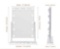 FENCHILIN Hollywood Vanity Makeup Mirror with Lights Bluetooth Wireless Charging Tabletop Metal