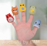 Hopscotch Lane Finger Puppets - 5 Animal Bath Toys, Toddlers Ages 3+
