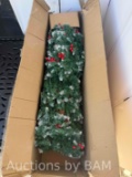 Green Red White Christmas Trees with Led Lights In Box