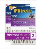 3M Filtrete HVAC 5 Inch Filter Allergen Reduction 2-pack