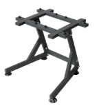 PRCTZ Dumbbell Stand for Adjustable Dumbbells, Weight Rack for Home Gyms, 110 lb Capacity, (Black)
