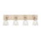 (29) Harnell Champagne Bronze 4 Light Vanity