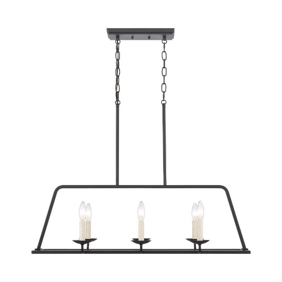 (60) Allen + Roth Augusta 1 LT WH / BLK Vanity Light