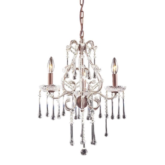 (15) Portfolio 3-Light Chandeliers Wrapped on Pallet