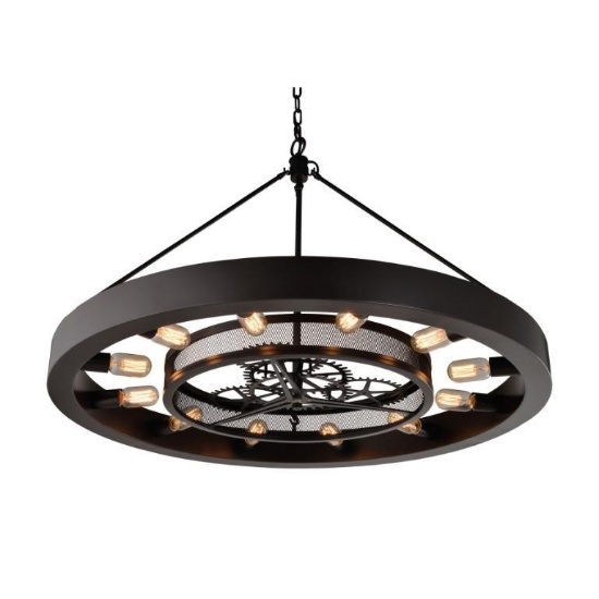 (1) Chronology 39" Wide 12-Light Chandelier - Oil Rubbed Bronze