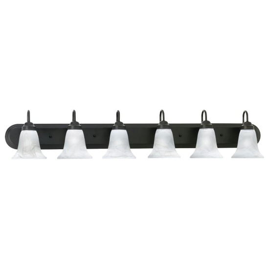 (56) Homestead 48" Wide 6-Light Vanity Light - Painted Bronze