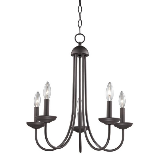 (17) Montgomery 20" Wide 5-Light Chandelier - Oil Rubbed Bronze