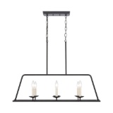 (60) Allen + Roth Augusta 1 LT WH / BLK Vanity Light