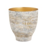 (68) Delmont Candleholder - Large Whitewash