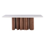 (4) Pier Dining Table - Medium Acacia