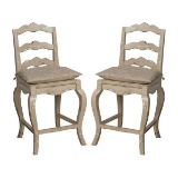 (1) French Provencal Counter Stool