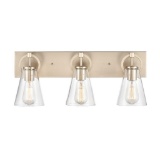 (35) Harnell Champagne Bronze 3 Light Vanity