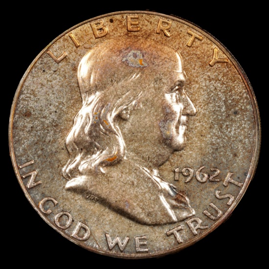 1962 Proof Franklin Half Dollar - 50c - GEM Proof *Toned*