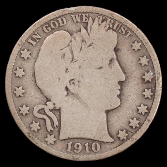 1910-S Barber Half Dollar - 50c - Good