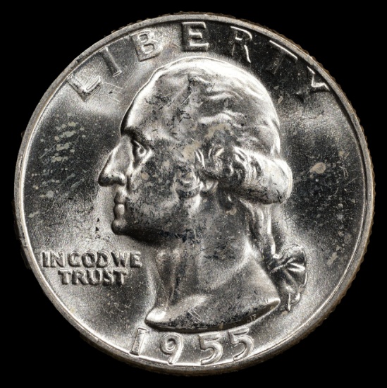 1955 Washington Silver Quarter - 25c - GEM Uncirculated