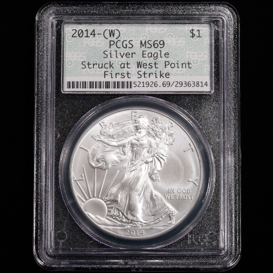 2014-W American Silver Eagle - First Strike - S$1 - PCGS GRADED MS69