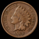 *KEY DATE*1908-S Indian Head Cent - 1c - Fine