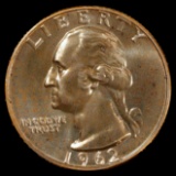 1962 Proof Washington Silver Quarter - 25c - Superb GEM Proof