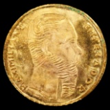 *GOLD**0.4 g* 1865 Mexico Miniature Gold Maximiliano Coin