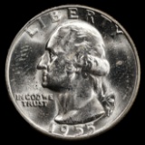 1955 Washington Silver Quarter - 25c - GEM Uncirculated