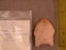 Native American artifact arrowhead