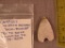 Native American artifact arrowhead