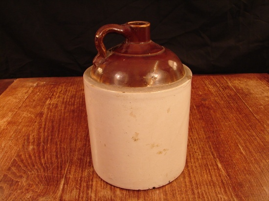 Antique whiskey stoneware jug
