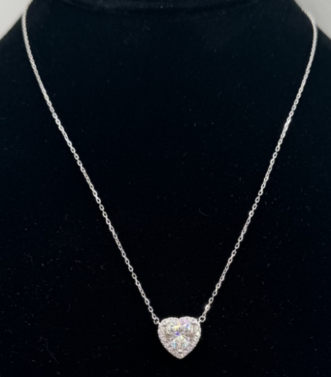 Heart Shape VVS Necklace