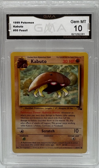 1999 Kabuto 1st Edition Pokemon