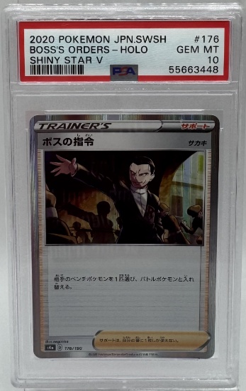 2020 Pokemon Boss’s Orders Holo PSA 10