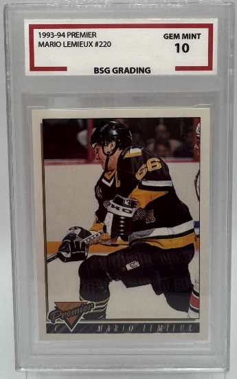 1993 Mario Lemieux Hockey Card
