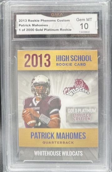 Patrick Mahomes Gold Rookie