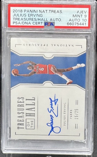 Julius Erving Auto PSA/DNA /25