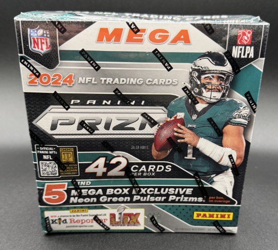 2024 NFL Prizm Football Cards Mega Box  New Sealed