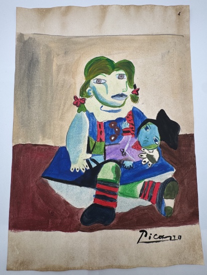 Pablo Picasso Painting With COA