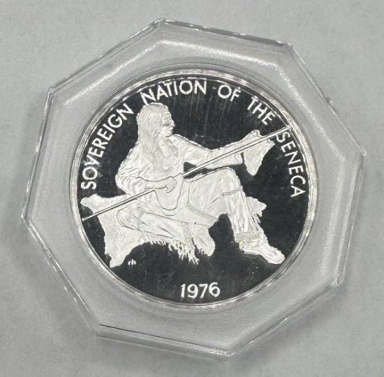 1976 Nation Indias Silver Coin