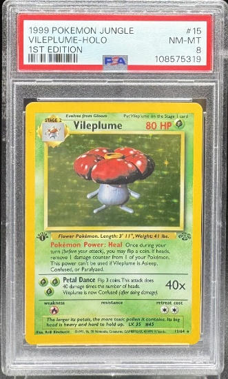 1999 Pokemon Vilepume Holo 1st Edition