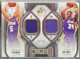 Kobe Bryant & Jordan Farmar Game Used Patch /35