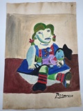 Pablo Picasso Painting With COA