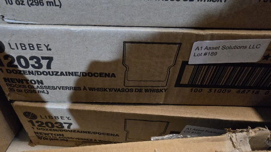 1 dozen whiskey glasses