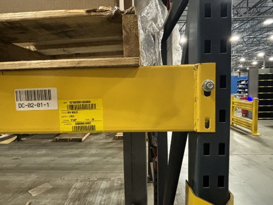 Unarco 144"" x 6"" T-Bolt Pallet Racking Beam