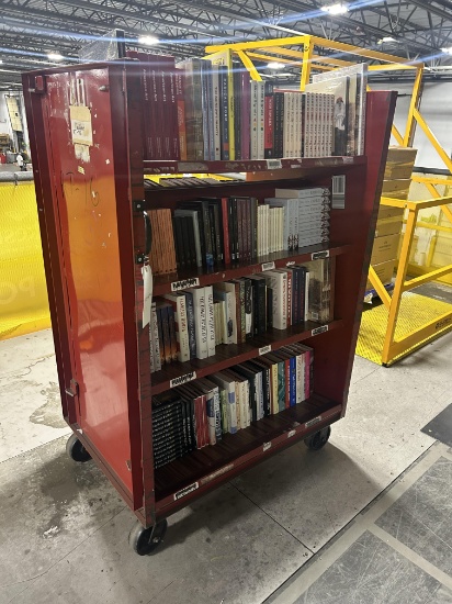Metal 8-Shelf Library / Warehouse Cart 42"" x 30"" x 62""