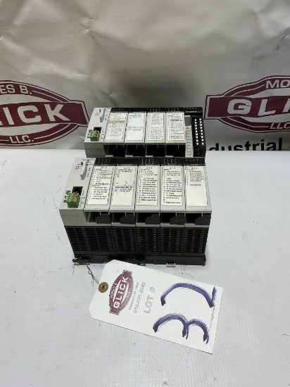 Lot of 2 Eaton XC-CPU101-C128K cpu PLC with input & Outpt modules