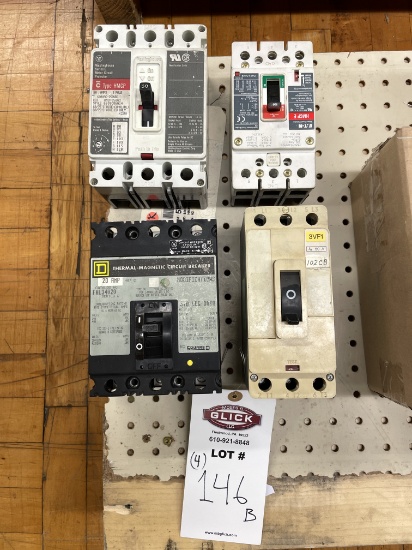 Lot of 4 Circuit Breakers