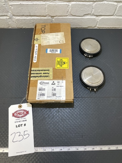 Lot of 2 New Infineon T1989N16TOF Thyristors