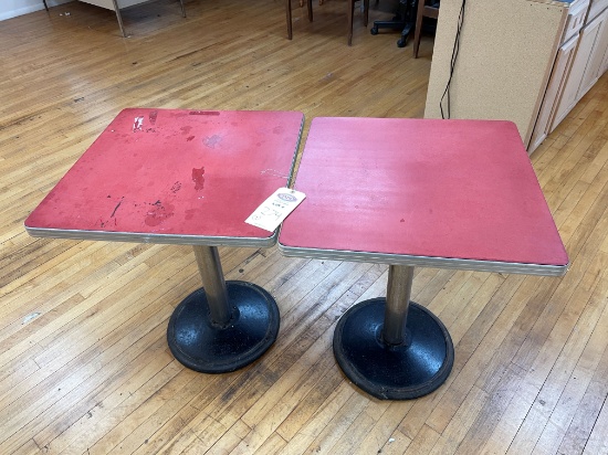 Lot of 2 24”x24” Pub Tables
