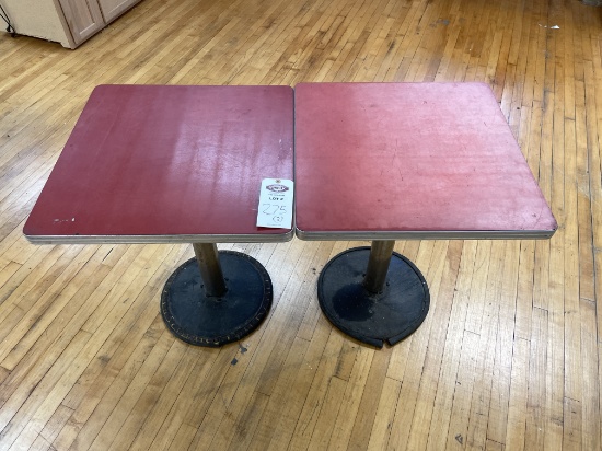 Lot of 2 24”x24” Pub Tables