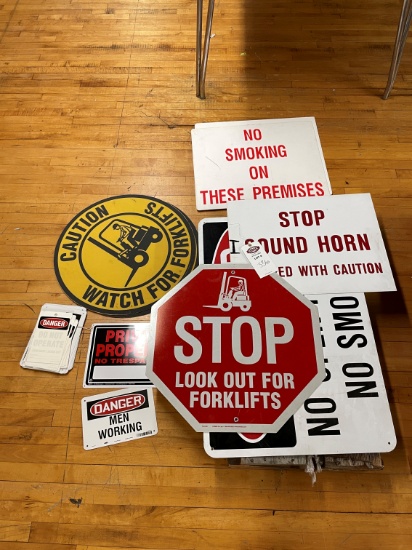 Pallet Lot of Industrial Signage
