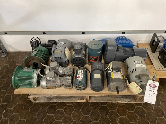 Lot of Motors, Gear Drives, and Vacuum Pumps