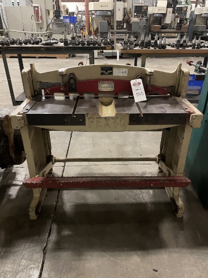 36” Pexto 137-L Foot Shear w/ Back Gauges